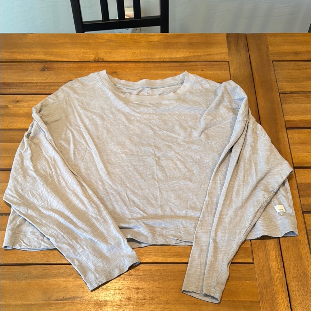 Light Gray Long Sleeve Top